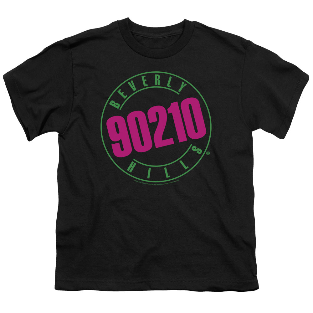 90210 Neon Kids Youth T Shirt Black