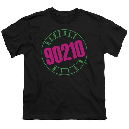 90210 Neon Kids Youth T Shirt Black