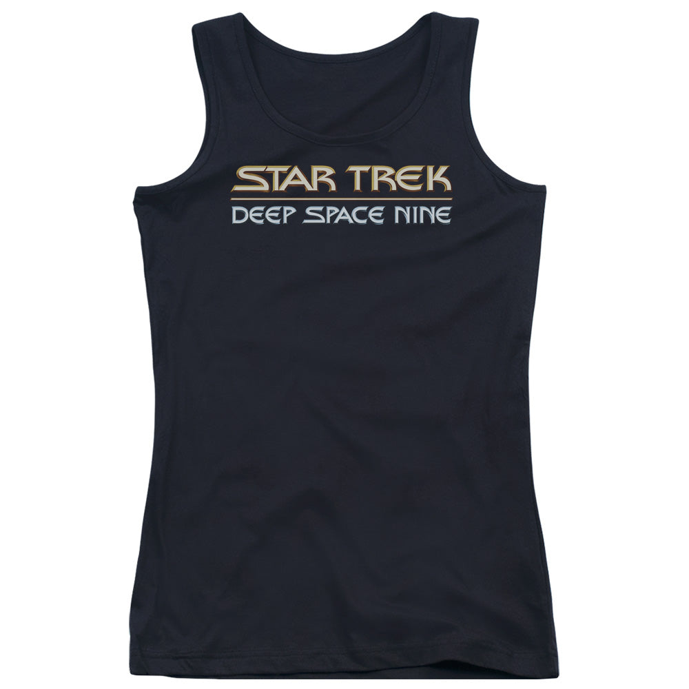 Star Trek Deep Space Nine Logo Womens Tank Top Shirt Black