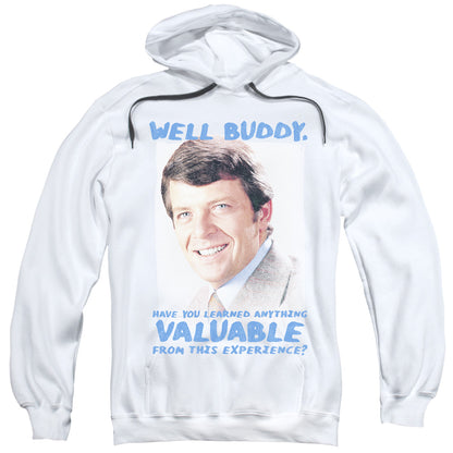 Brady Bunch Buddy Mens Hoodie White Officially Licensed