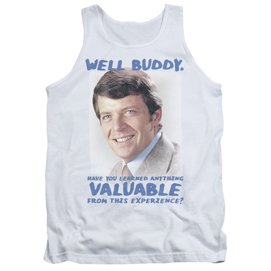 Brady Bunch Buddy Mens Tank Top Shirt White