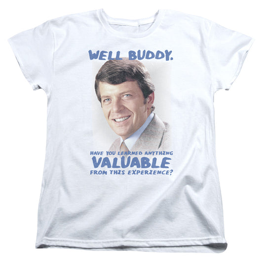 Brady Bunch Buddy Womens T Shirt White Officially Licensed
