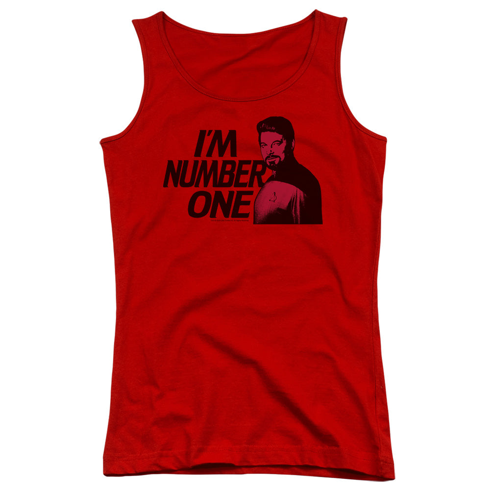 Star Trek Im Number One Womens Tank Top Shirt Red