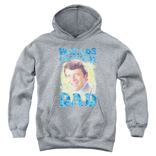 Brady Bunch Worlds Grooviest Kids Youth Hoodie Heather Officially Licensed
