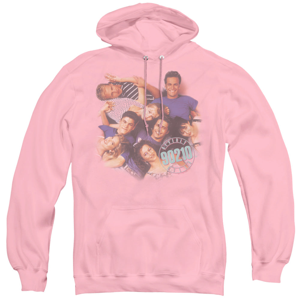 90210 Gang In Logo Mens Hoodie Pink