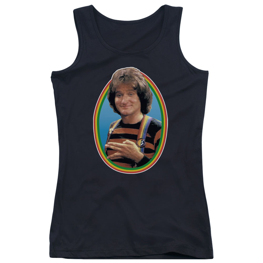 Mork & Mindy Mork Womens Tank Top Shirt Black