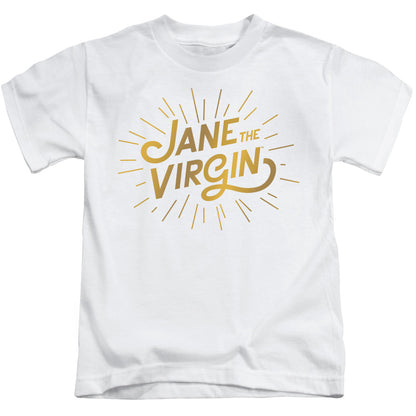 Jane the Virgin Golden Logo Juvenile Kids Youth T Shirt White Officially Licensed