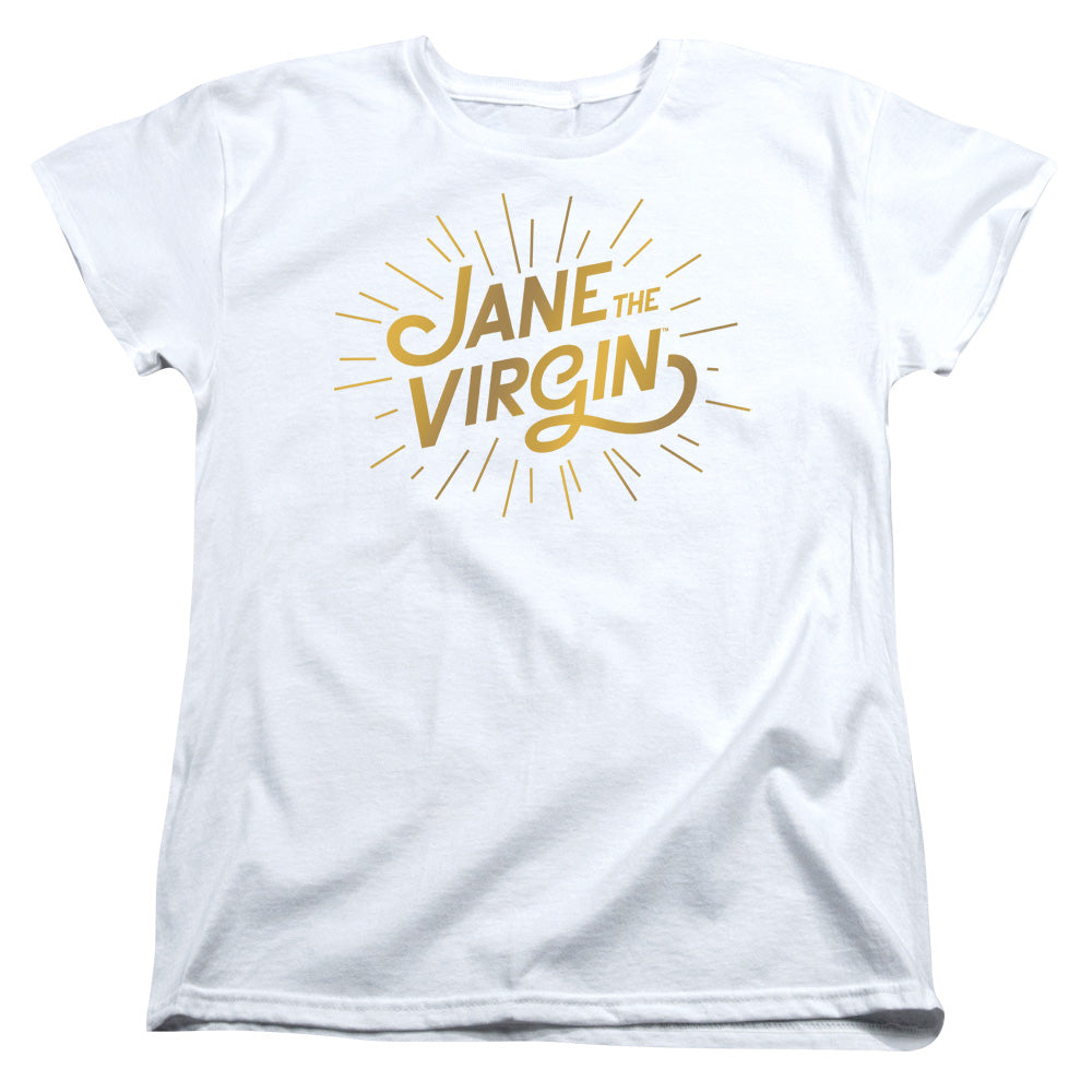 Jane the Virgin Golden Logo Womens T Shirt White Officially Licensed