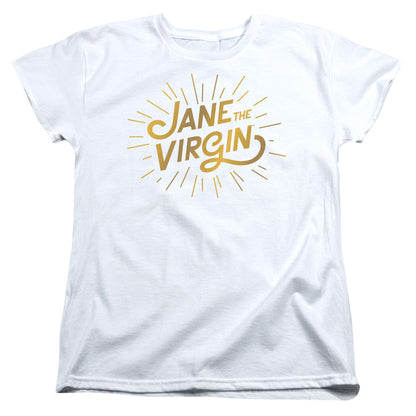 Jane the Virgin Golden Logo Womens T Shirt White Officially Licensed