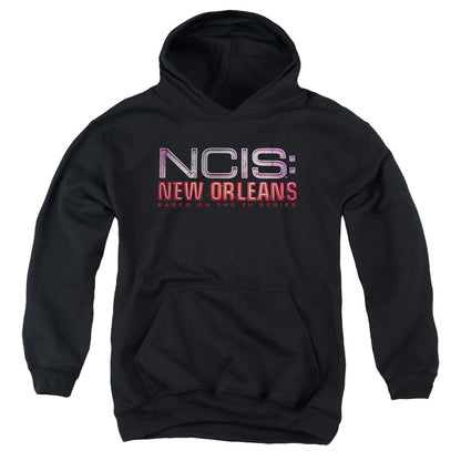Ncis:new Orleans Neon Sign Kids Youth Hoodie Black Officially Licensed