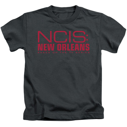 Ncis:new Orleans Logo Juvenile Kids Youth T Shirt Charcoal Officially Licensed
