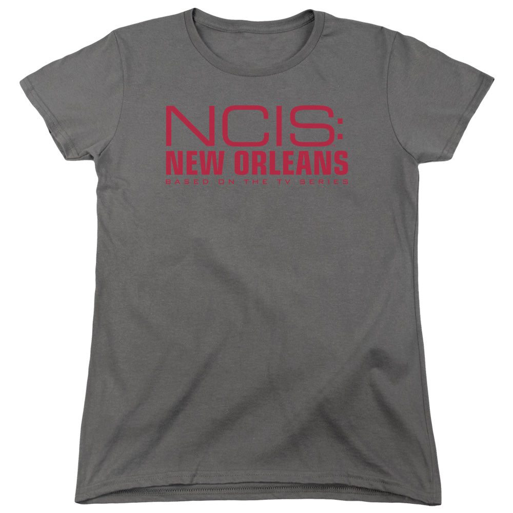 Ncis:new Orleans Logo Womens T Shirt Charcoal Officially Licensed
