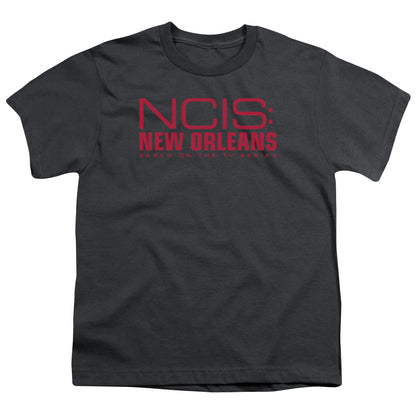 Ncis:new Orleans Logo Kids Youth T Shirt Charcoal Officially Licensed