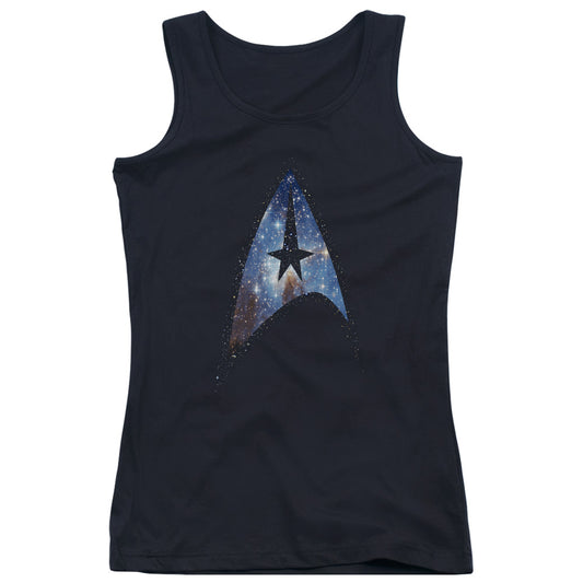 Star Trek Galactic Shield Womens Tank Top Shirt Black