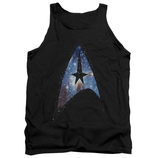 Star Trek Galactic Shield Mens Tank Top Shirt Black