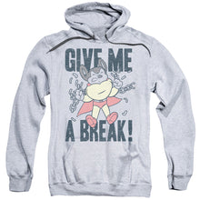 Load image into Gallery viewer, Mighty Mouse Give Me A Break Mens Hoodie Athletic Heather