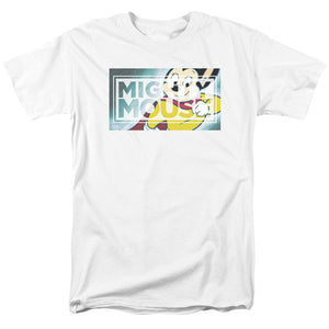 Mighty Mouse Mighty Rectangle Mens T Shirt White