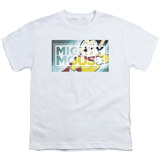 Mighty Mouse Mighty Rectangle Kids Youth T Shirt White Officially Licensed