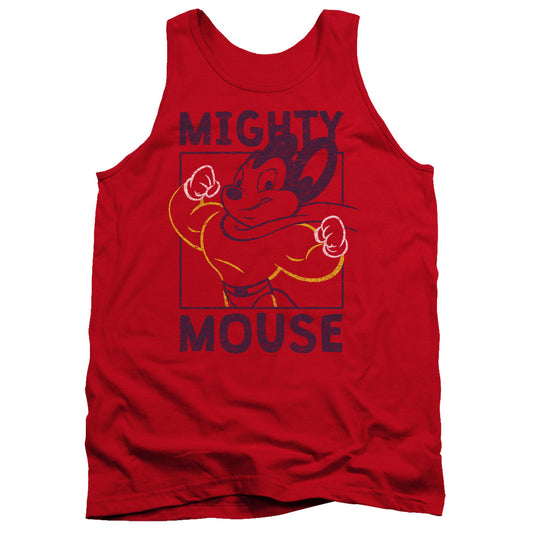 Mighy Mouse Break The Box Mens Tank Top Shirt Red