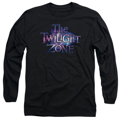 Twilight Zone Twilight Galaxy Mens Long Sleeve Shirt Black Officially Licensed