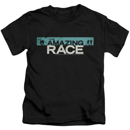 Amazing Race Bar Logo Juvenile Kids Youth T Shirt Black