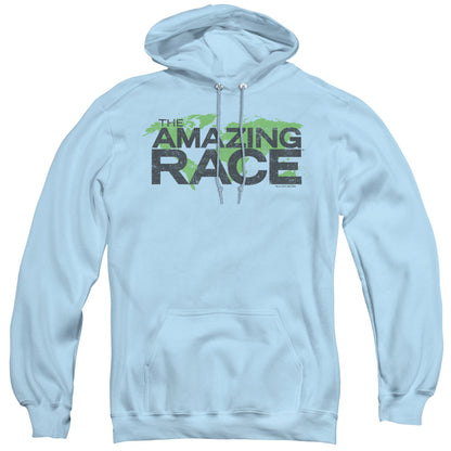 Amazing Race Race World Mens Hoodie Light Blue