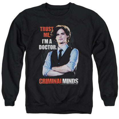 Criminal Minds Trust Me Mens Crewneck Sweatshirt Black Officially Licensed