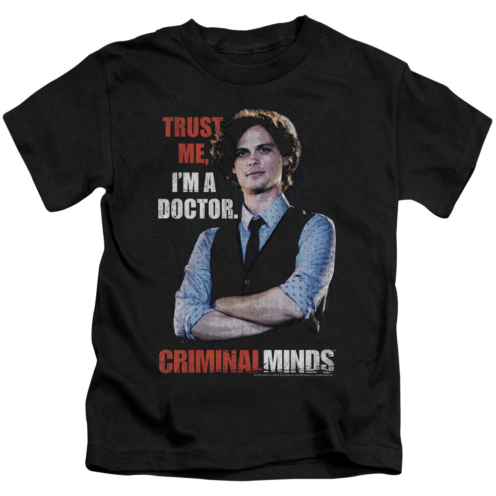 Criminal Minds Trust Me Juvenile Kids Youth T Shirt Black Officially Licensed