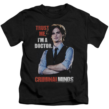 Criminal Minds Trust Me Juvenile Kids Youth T Shirt Black Officially Licensed