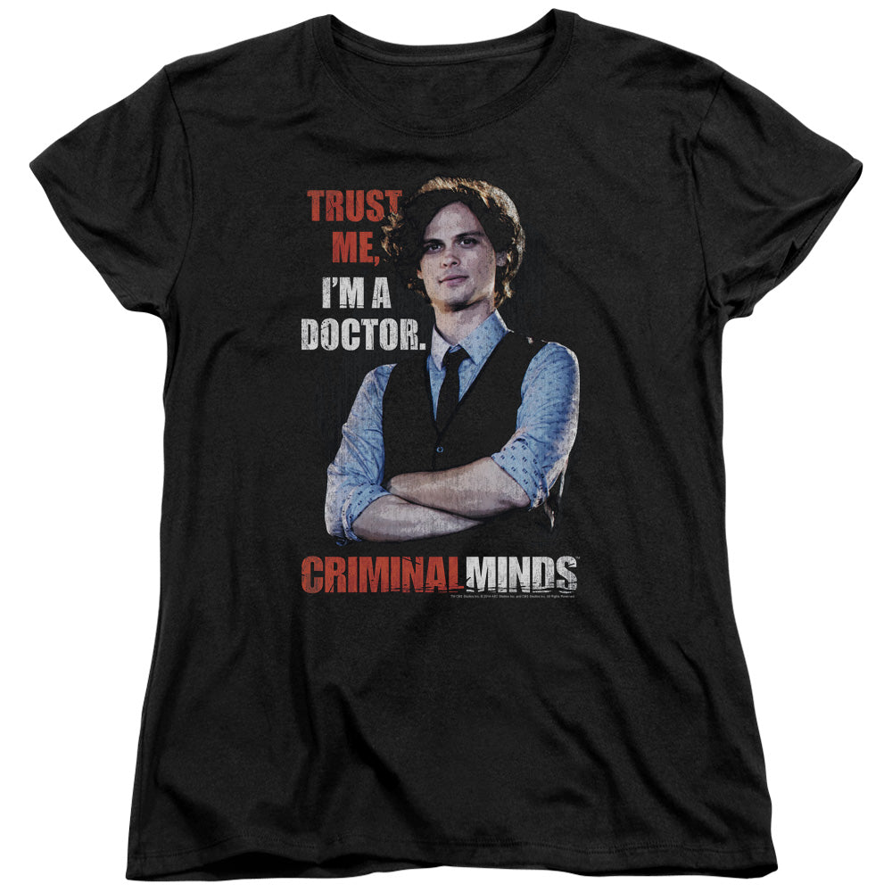 Criminal Minds Trust Me Womens T Shirt Black Officially Licensed