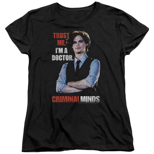 Criminal Minds Trust Me Womens T Shirt Black Officially Licensed