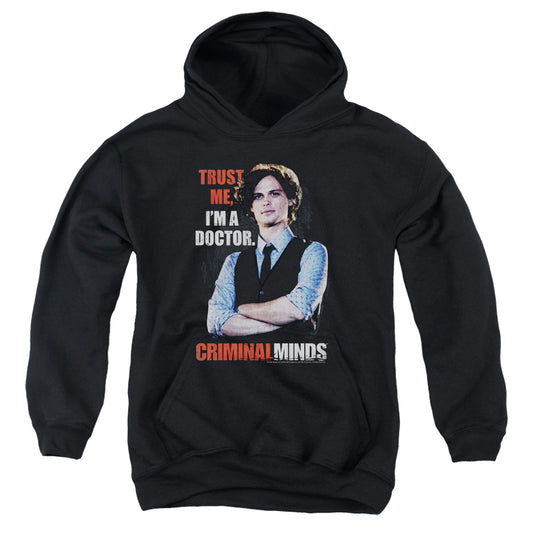Criminal Minds Trust Me Kids Youth Hoodie Black Officially Licensed