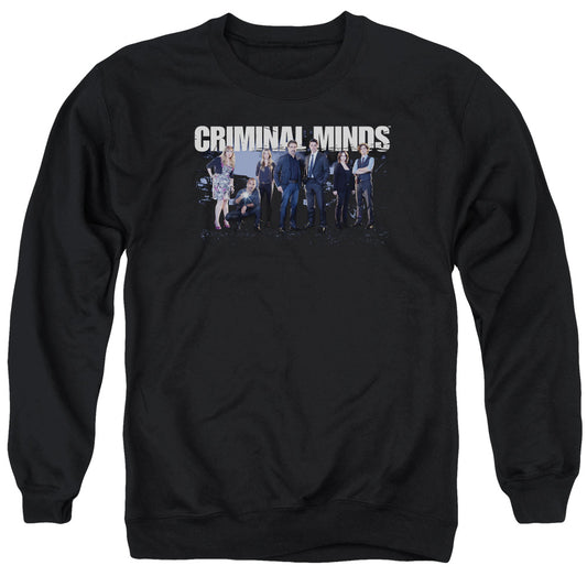 Criminal Minds Season 10 Cast Mens Crewneck Sweatshirt Black Officially Licensed