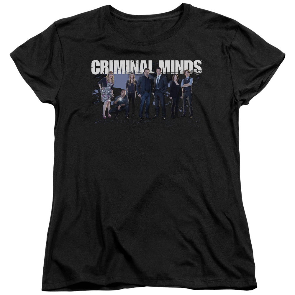Criminal Minds Season 10 Cast Womens T Shirt Black Officially Licensed