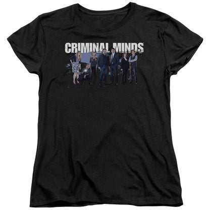 Criminal Minds Season 10 Cast Womens T Shirt Black Officially Licensed
