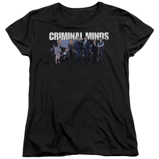 Criminal Minds Season 10 Cast Womens T Shirt Black Officially Licensed
