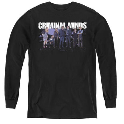Criminal Minds Season 10 Cast Long Sleeve Kids Youth T Shirt Black Officially Licensed
