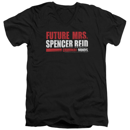 Criminal Minds Future Bride Mens Slim Fit V-Neck T Shirt Black Officially Licensed