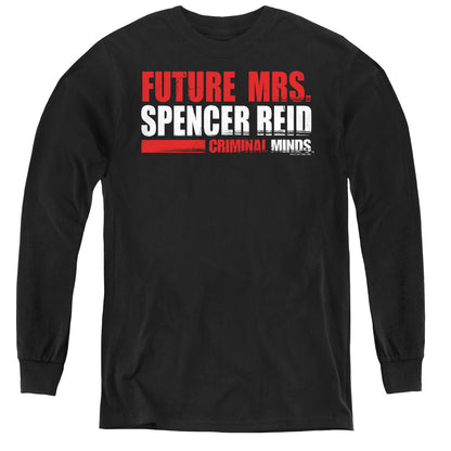 Criminal Minds Future Bride Long Sleeve Kids Youth T Shirt Black Officially Licensed