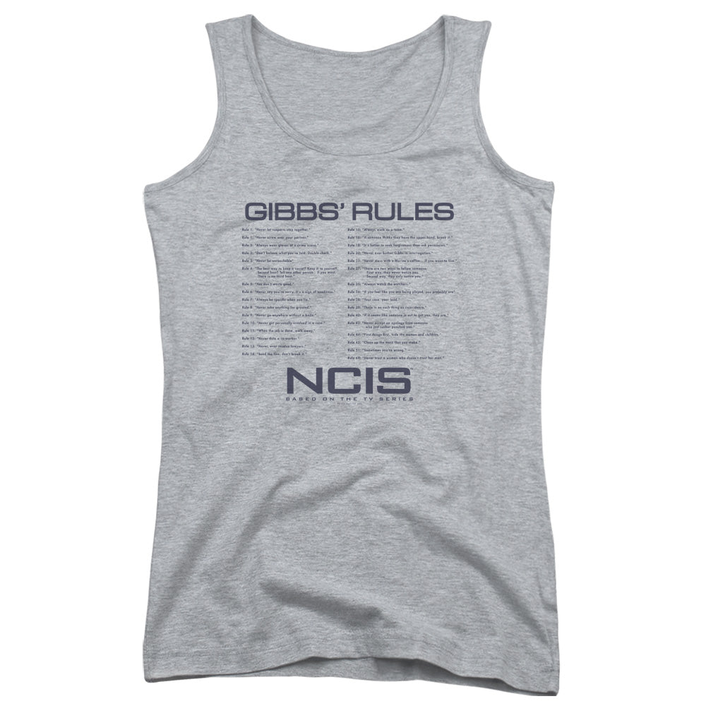 Ncis Gibbs Rules Womens Tank Top Shirt Athletic Heather