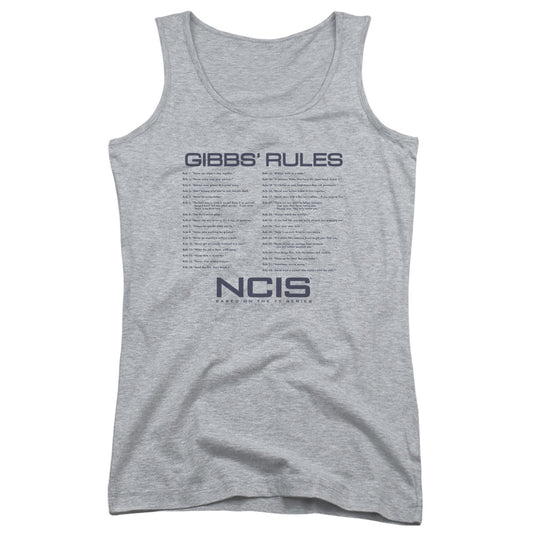 Ncis Gibbs Rules Womens Tank Top Shirt Athletic Heather