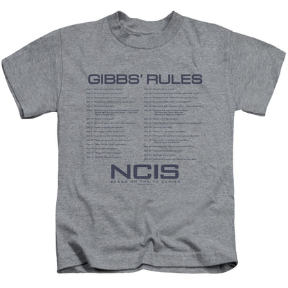 Ncis Gibbs Rules Juvenile Kids Youth T Shirt Athletic Heather Officially Licensed