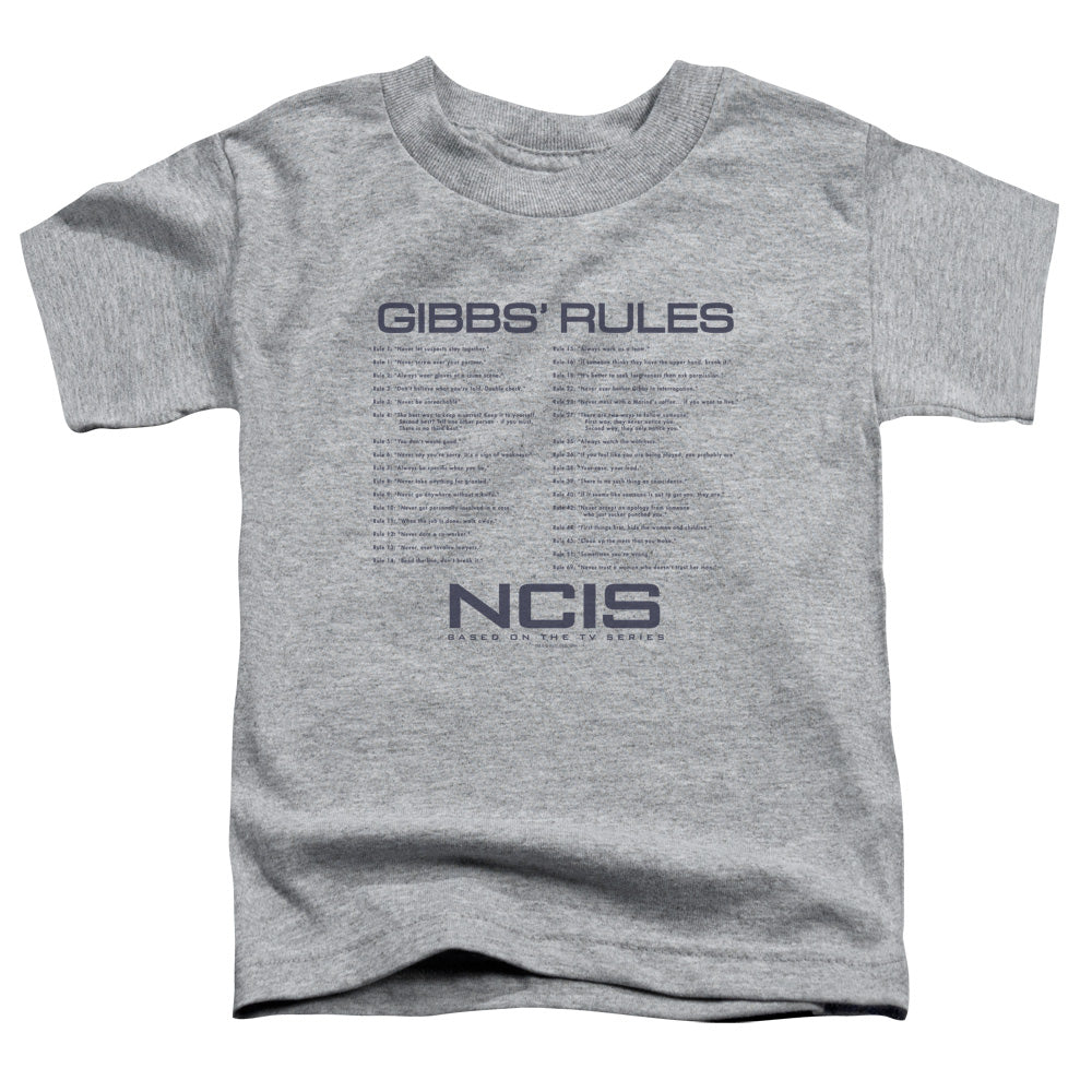 Ncis Gibbs Rules Toddler Kids Youth T Shirt Athletic Heather Officially Licensed