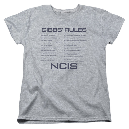 Ncis Gibbs Rules Womens T Shirt Athletic Heather Officially Licensed