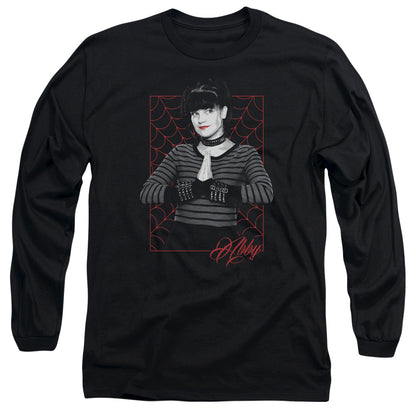 Ncis Abby Webs Mens Long Sleeve Shirt Black Officially Licensed