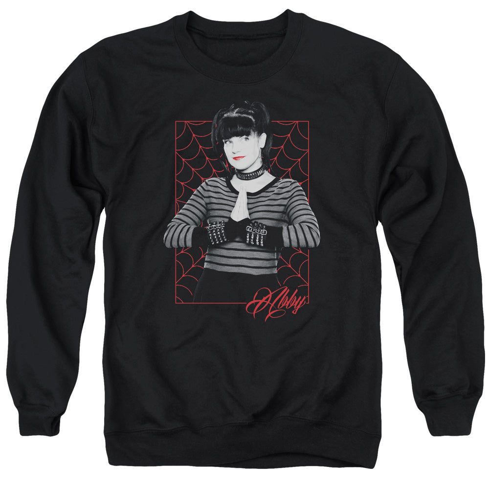 Ncis Abby Webs Mens Crewneck Sweatshirt Black Officially Licensed