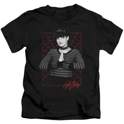 Ncis Abby Webs Juvenile Kids Youth T Shirt Black Officially Licensed