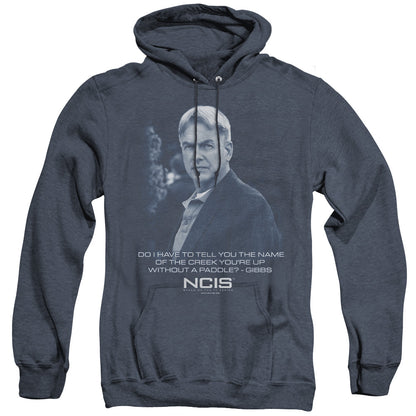 Ncis Creek Mens Heather Hoodie Navy Officially Licensed
