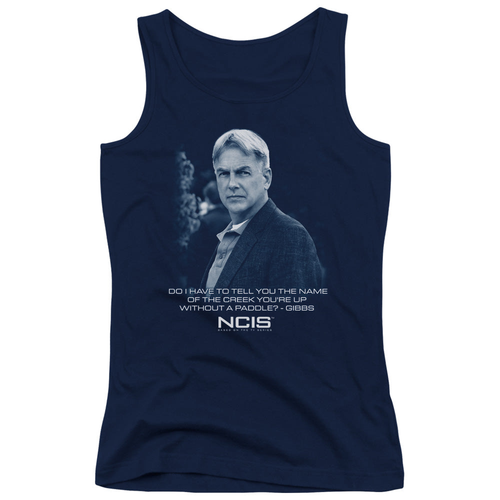 Ncis Creek Womens Tank Top Shirt Navy Blue