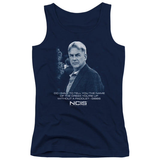 Ncis Creek Womens Tank Top Shirt Navy Blue